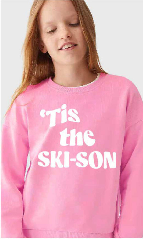 Tis The Ski-son Cropped Crewneck