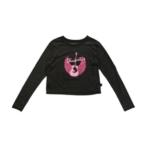 T2 Love Black Longsleeve Nashville Boxy Tee