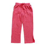 Red Pocket Sweatpants With Slits Fleece