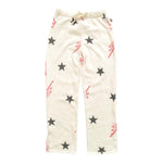 Ivory Bolts Sweatpants With Slits Fleece