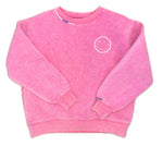 Pink Multi Thread Smiley Sweatshirt