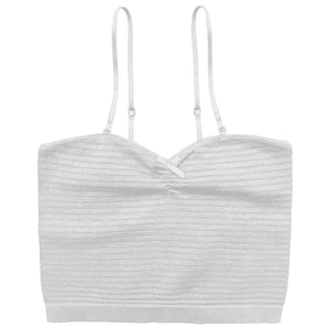 Tween Textured Cinch Seamless Thin Strap Cami