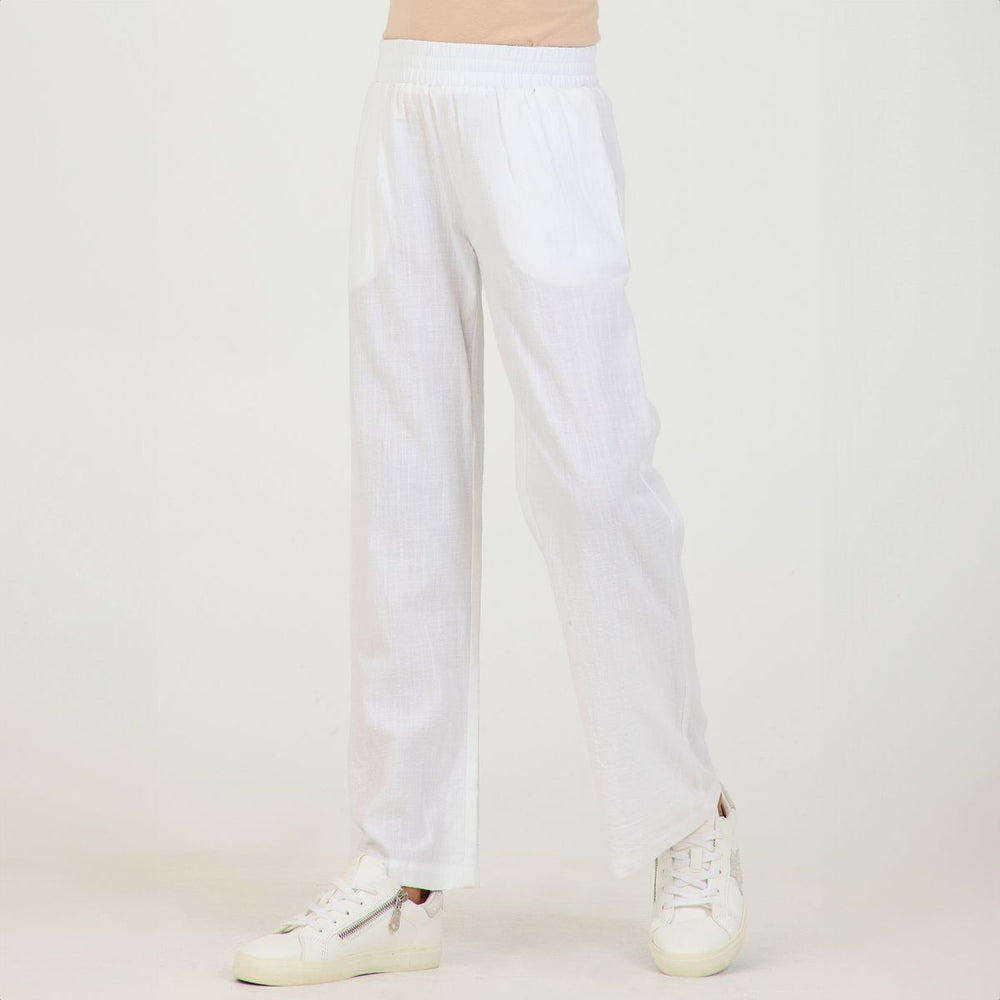 White Pull-On Pant