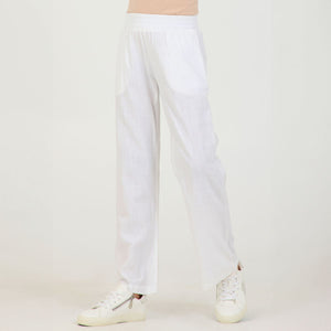 White Pull-On Pant