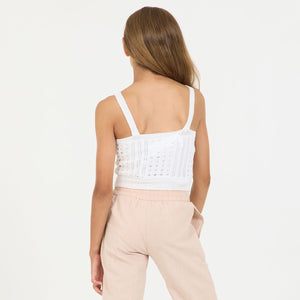 White Knit Tank