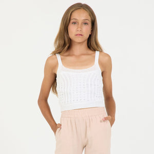 White Knit Tank