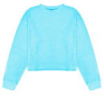 Aqua Cuddle Soft Crew Neck Top