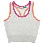 Heather Grey Pink/Coral Cloud Colorblock Tank