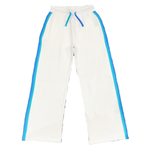 White Aqua/Ocean Blue Colorblock Cloud Joggers