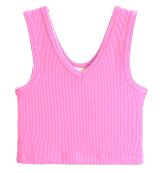 Super Soft Waffle Brami Top Bubblegum