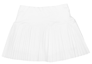 White Pleated Sporty Skort