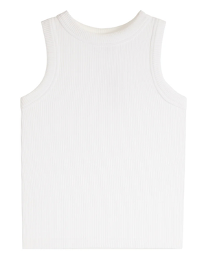 Hi Neck Ribbed Seamless Tank