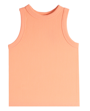 Hi Neck Ribbed Seamless Tank