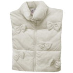 Ivory Bow Detail Crop Vest