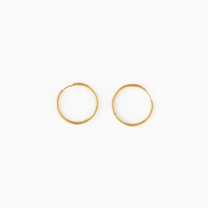 Endless Hoop Thin Gold 12mm