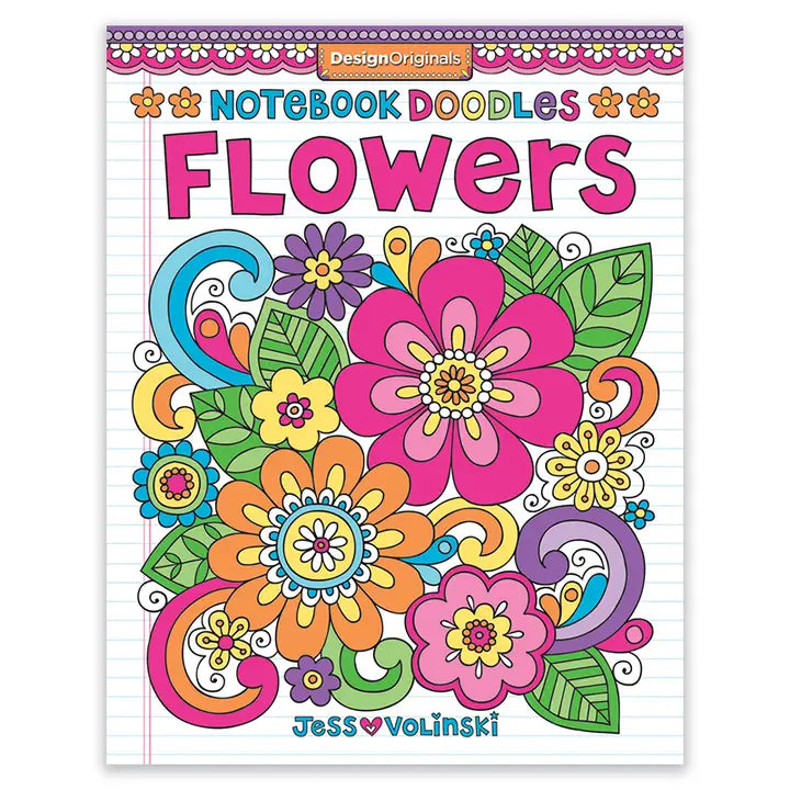 Flowers Doodles Coloring Book