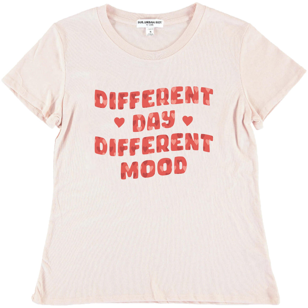 Pink Different Day Different Mood Loose Tee