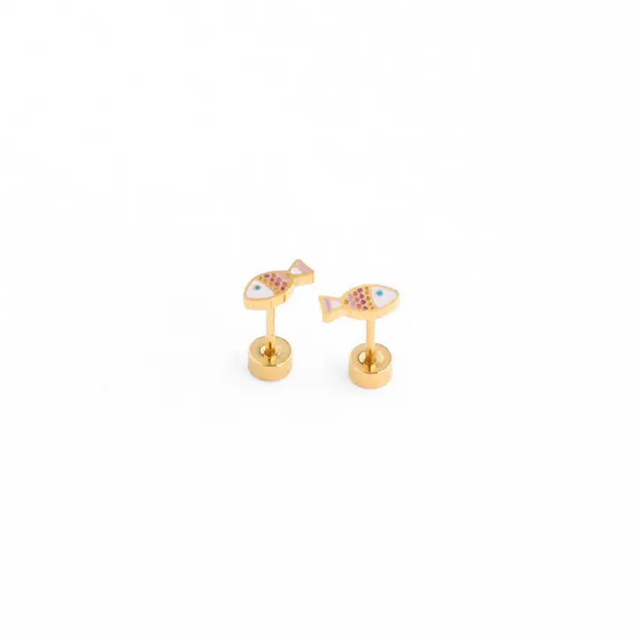 Gold Fish Earrings