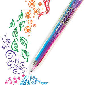 Six Click Colored Gel Pen