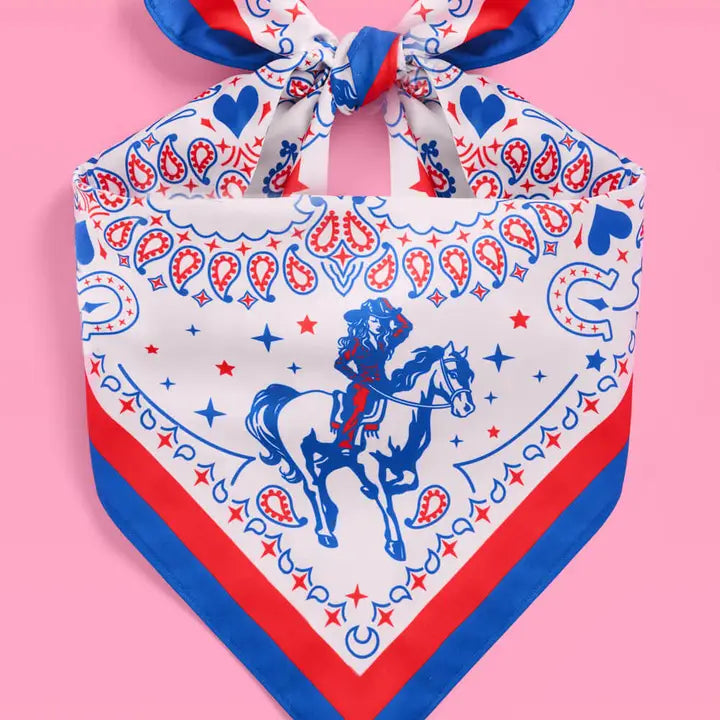 American Girl Red White & Blue Bandana