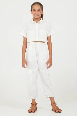 Oyster Parachute Pant