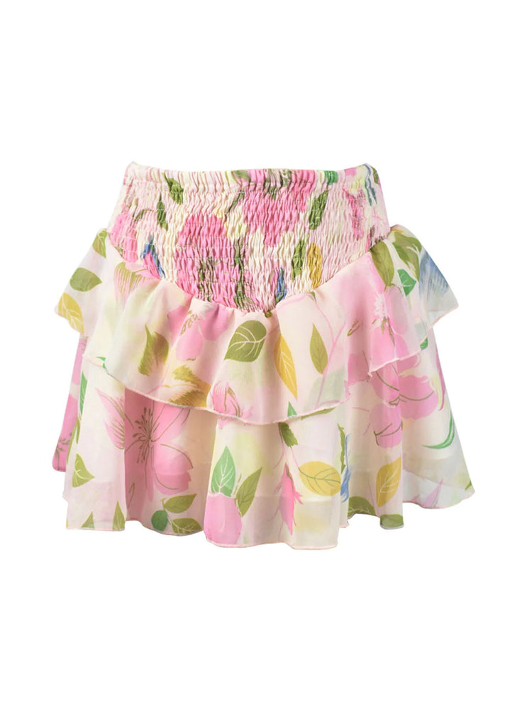 Flowers By Zoe Pink Big Floral Skirt