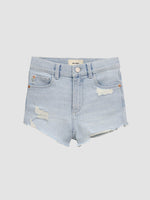 Lucy Hi Rise Poolside Distressed Jean Shorts