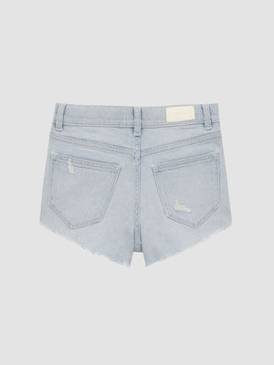 Lucy Hi Rise Poolside Distressed Jean Shorts