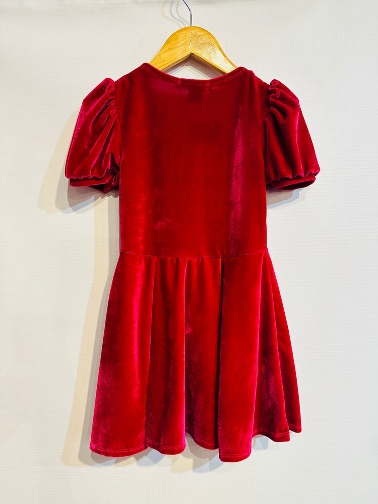 Fuschia Velvet Dress