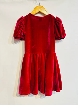 Fuschia Velvet Dress