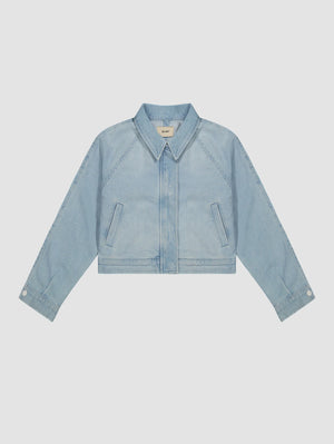 Poolside Denim Bomber Jacket