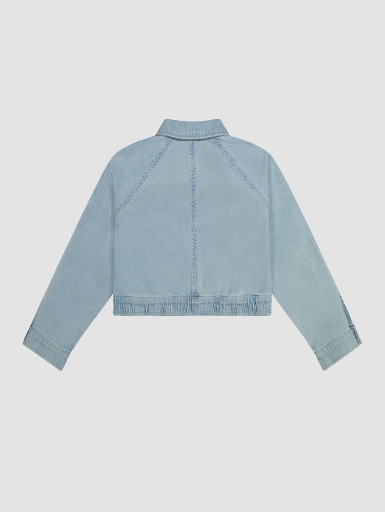 Poolside Denim Bomber Jacket