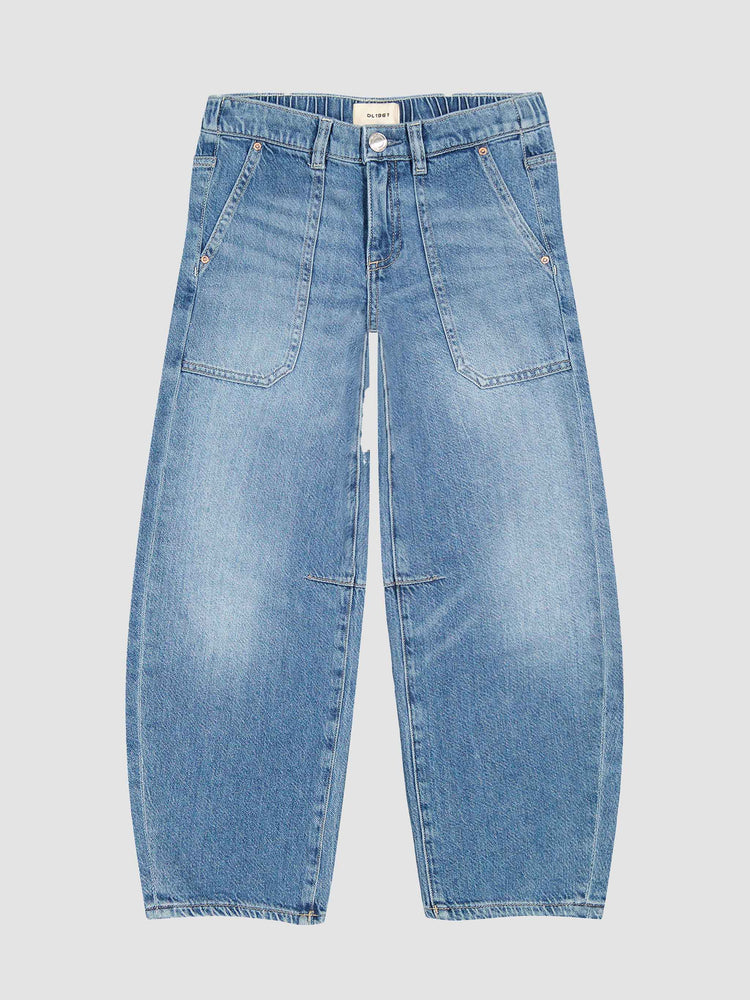 DL 1961 Lilia Meadow Lake Barrel Pull On Jeans