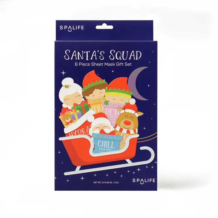 Santa's Squad 6 Piece Mask Set