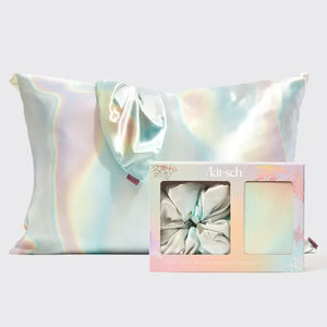 Aura Satin Pillowcase & Scrunchie Set