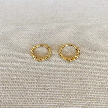 GoldFi Clicker Hoop Earrings