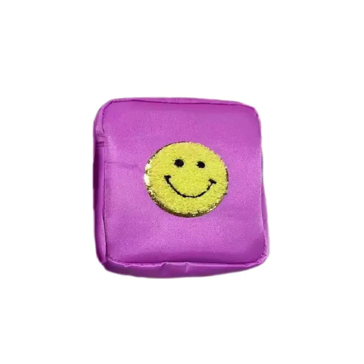 Purple Smile Cosmetic Bag