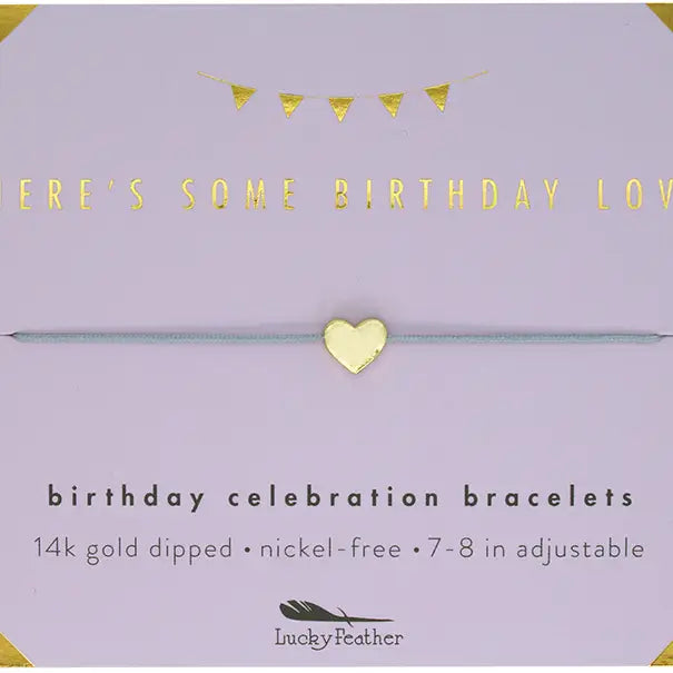 Lucky Feather Birthday Bracelets