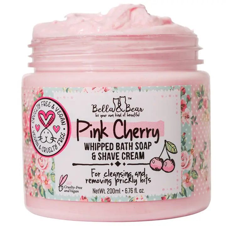 Pink Cherry Whipped Bath Soap & Shave Cream