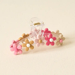 Daisy Claw Clip - Pink Sassy