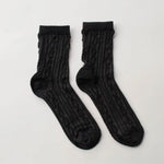 Black Noble Twist Socks