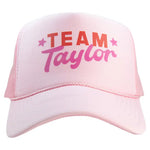 Team Taylor Light Pink Trucker Hat