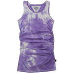 Lavender Tie-Dye Rouched Side Tank Dress