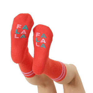 Fa La La Fuzzy Crew Socks