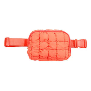 Quilted Puffer Waist Bag
