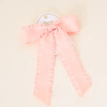 Ruffle Hair Bow Blush