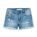 Brittany Fray Hem Shorts - Indigo