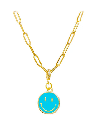 Smiley Face Paperclip Necklace