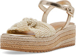 Steve Madden Girl's J Cookie Espadrille Wedge Sandal Natural