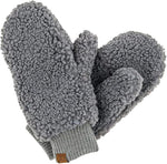 Grey Sherpa Mittens